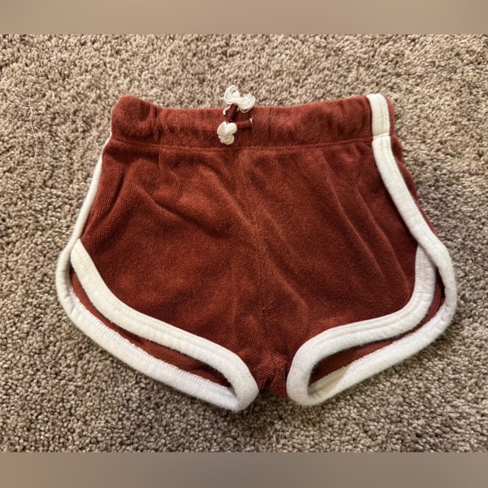 Cozy Kids' Rust Terry Shorts